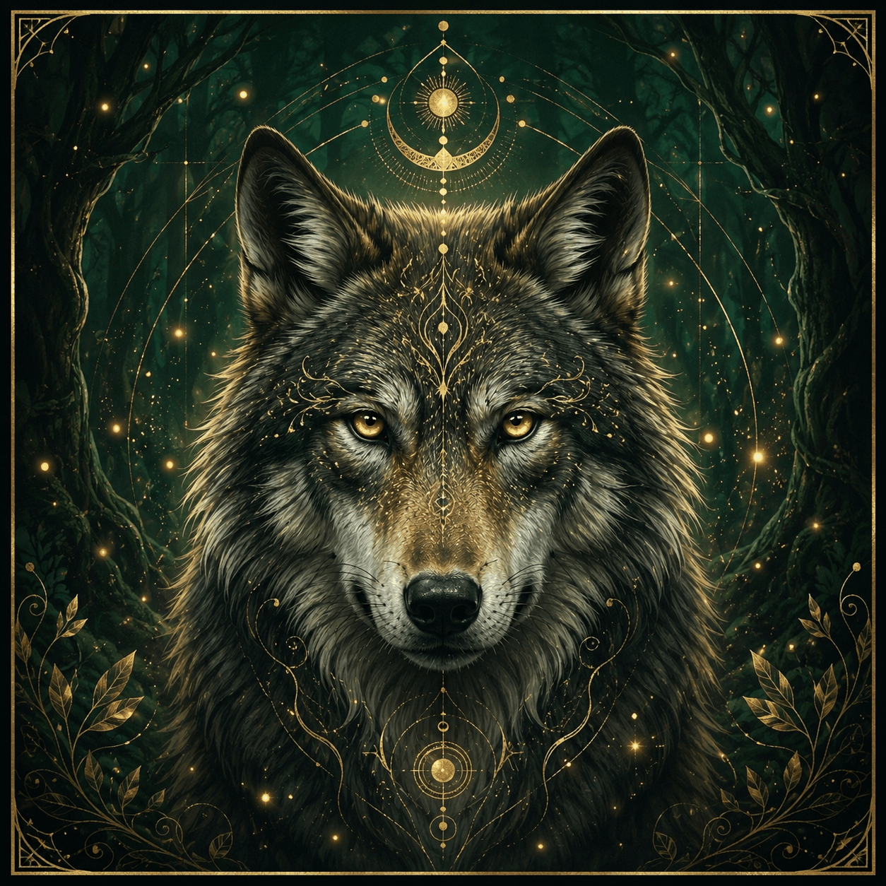 Illustration du loup pour le test animal totem gratuit de Guide Totem