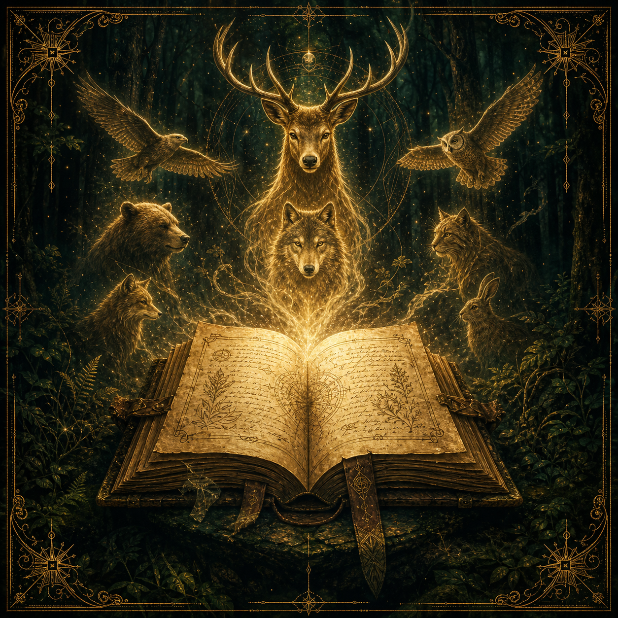 Illustration Animal totem par prénom