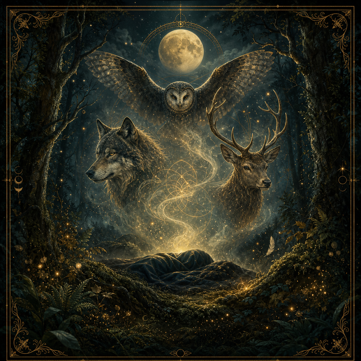Illustration Animal totem en rêve
